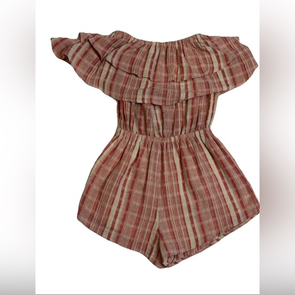 Laju Striped Off The Shoulder Romper SZ XS - Picture 1 of 4